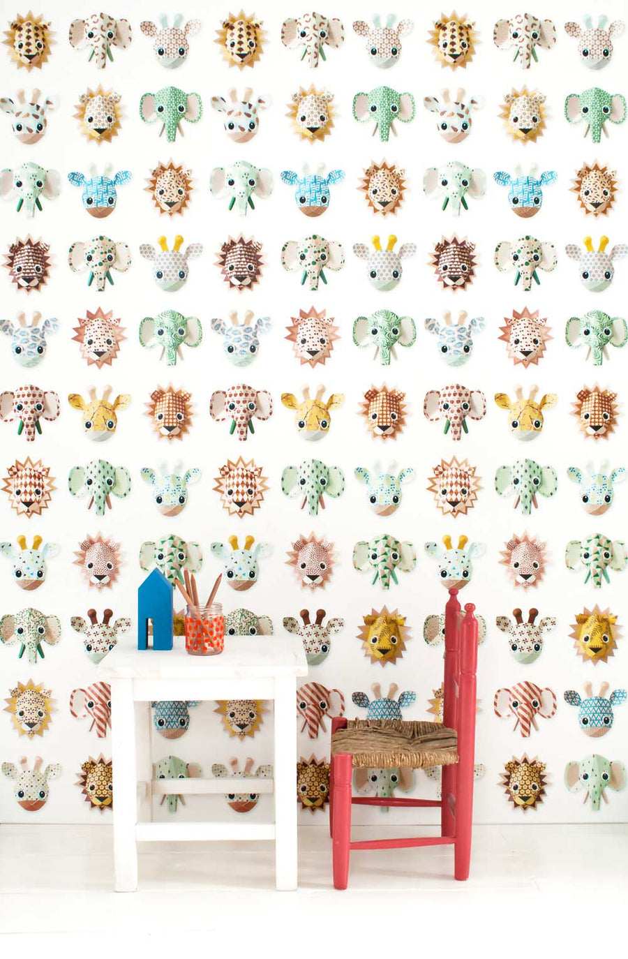 studio ditte / Wild Animals Wallpaper / sweet