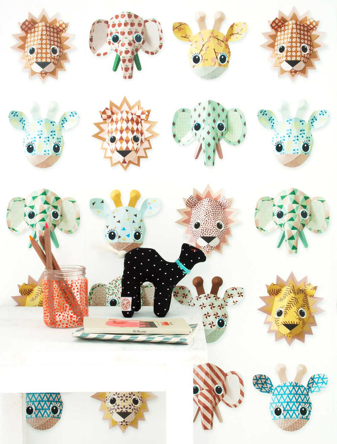 studio ditte / Wild Animals Wallpaper / sweet
