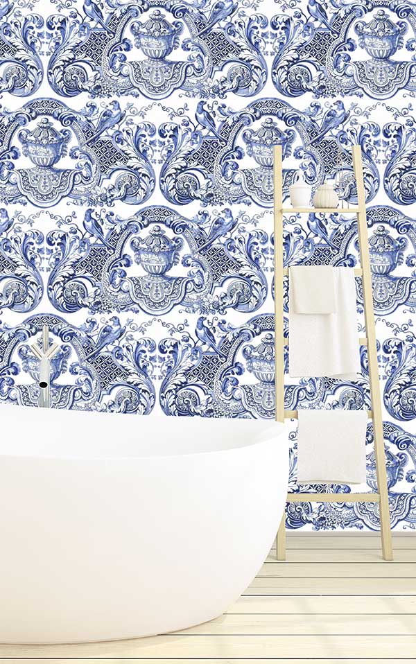 【1mサンプル】Royal Delft by Nicolette Mayer ロイヤル・デルフト / Royal Delft William & Mary