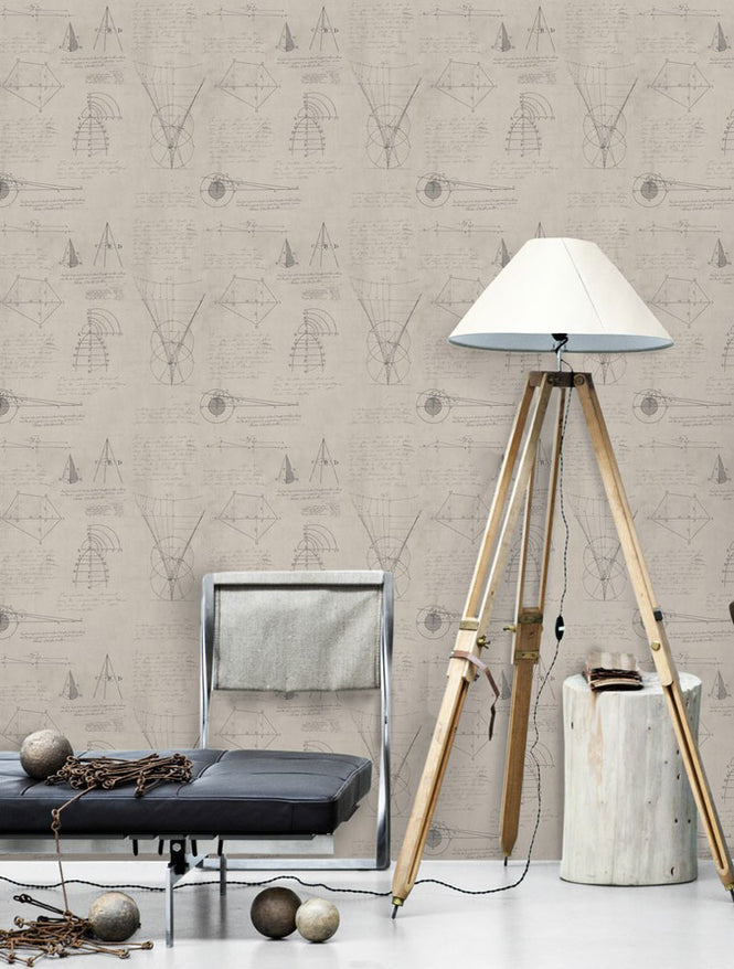 MINDTHEGAP /  NEWTON GEOMETRY Taupe WP20047