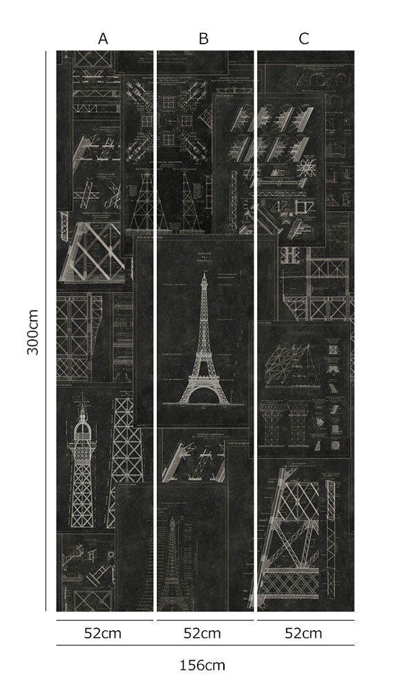 MINDTHEGAP /  GRAND EIFFEL Anthracite WP20218