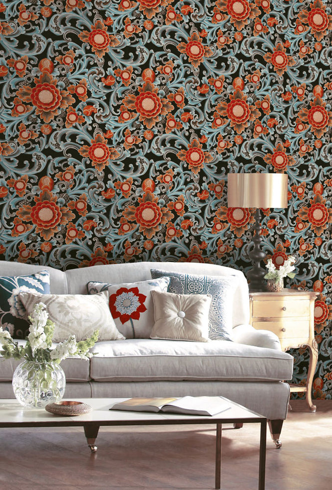 MINDTHEGAP /  FLORAL PAINTING Dark WP20252