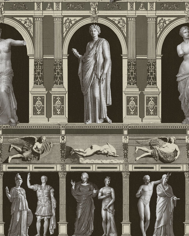 MINDTHEGAP / THE HOME OF AN ECCENTRIC MAN / STATUES ANTIQUE Taupe WP20423