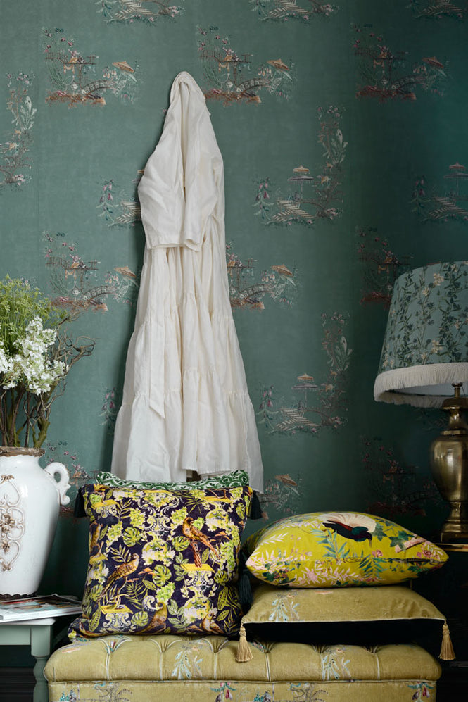 MINDTHEGAP / THE TRANSYLVANIAN MANOR / CHINOSERIE Blue WP20437