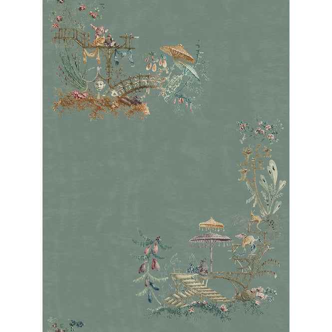MINDTHEGAP / THE TRANSYLVANIAN MANOR / CHINOSERIE Blue WP20437