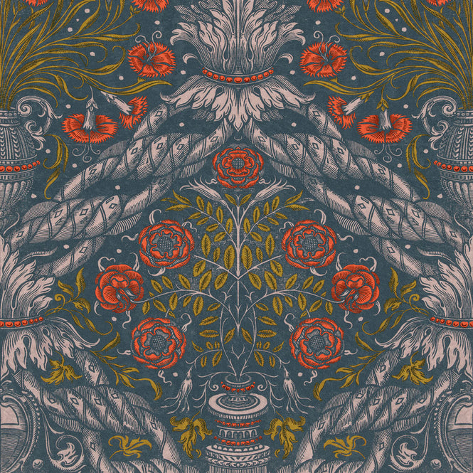 MINDTHEGAP / The Wallpaper Compendium / FLORAL ORNAMENT Scarlet WP20471