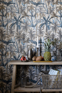 MINDTHEGAP / The Wallpaper Compendium / THE JUNGLE Smoke Blue