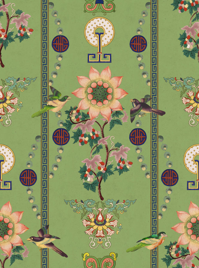 MINDTHEGAP / CHINESE GARDEN / LIN YUAN Absinthe Green WP20586