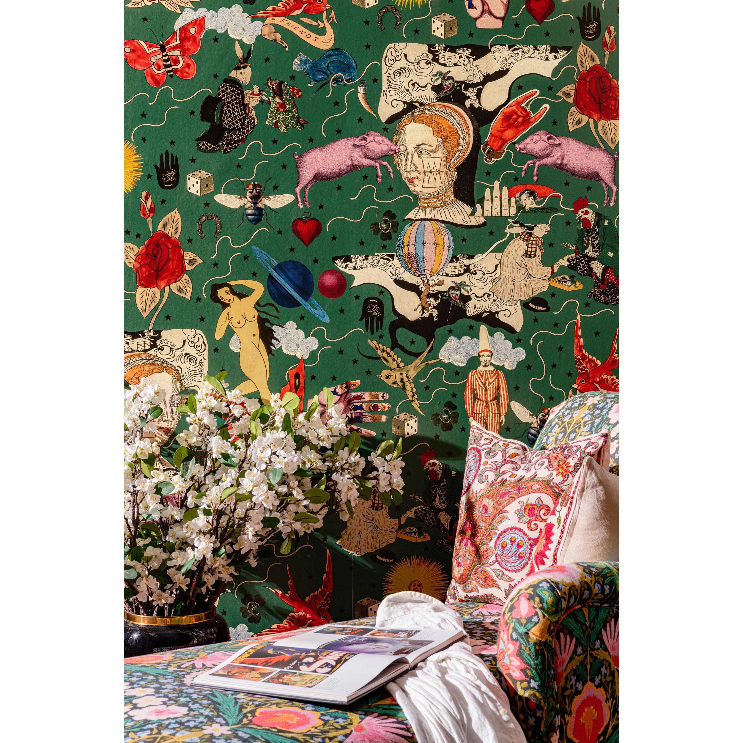 ワルパ 専用 PHOTOWALL / Tropical Trees - Wide Green (e94792) | 輸入壁紙