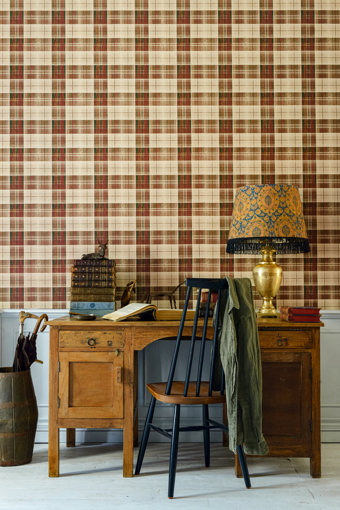 MINDTHEGAP / TRANSYLVANIAN ROOTS / COUNTRYSIDE PLAID Leather WP30012