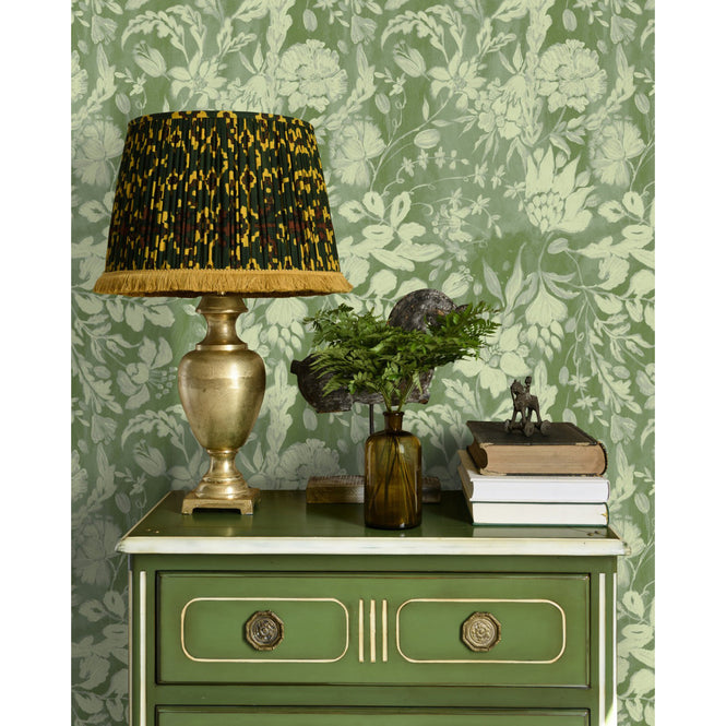 MINDTHEGAP / TRANSYLVANIAN ROOTS / FLOWERY ORNAMENT Bud Green WP30035
