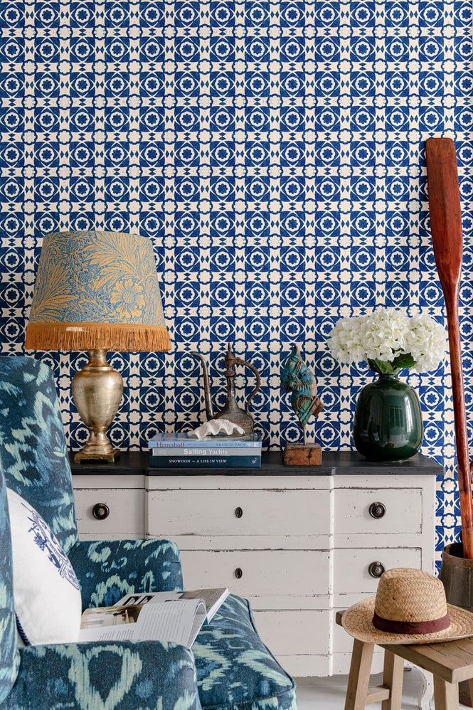 MINDTHEGAP / Sundance Villa / AEGEAN TILES Indigo WP30051