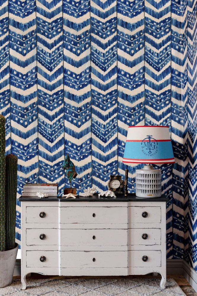 MINDTHEGAP / Sundance Villa / TURKISH IKAT Indigo WP30059