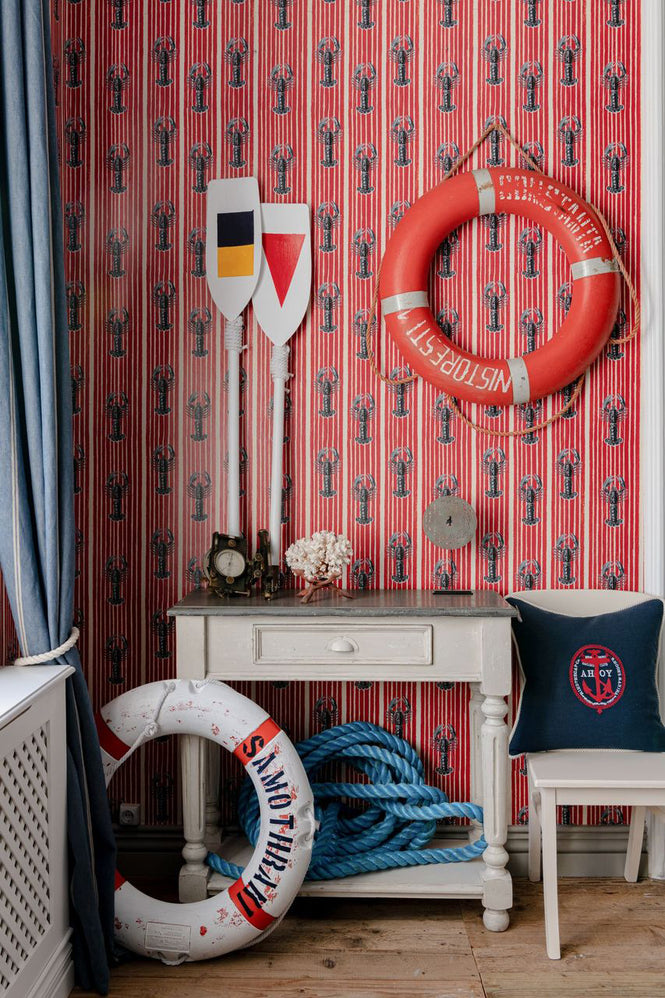 MINDTHEGAP / Sundance Villa / MEDITERRANEAN LOBSTERS Red WP30064