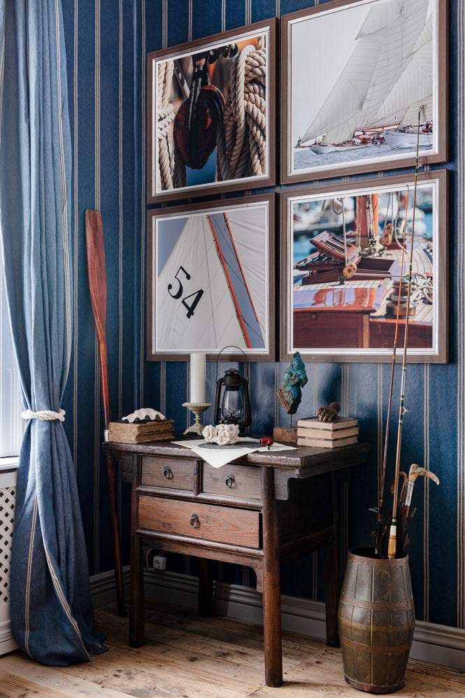 MINDTHEGAP / Sundance Villa / KATALIN STRIPE Seaport Blue WP30070