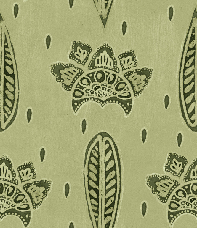 MINDTHEGAP / WOODSTOCK / BETHEL BATIK Smoke Green WP30077