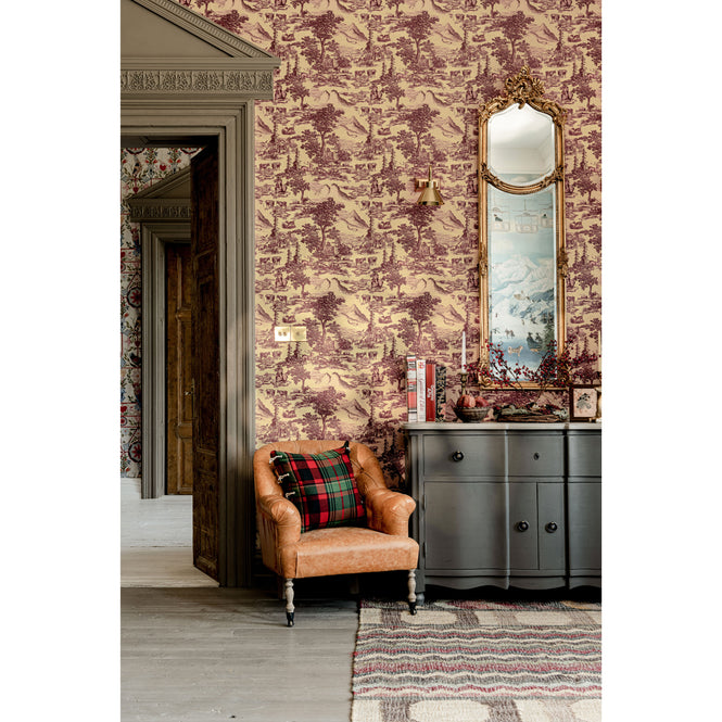 MINDTHEGAP / TYROL / TOILE DU TYROL Burgundy WP30147