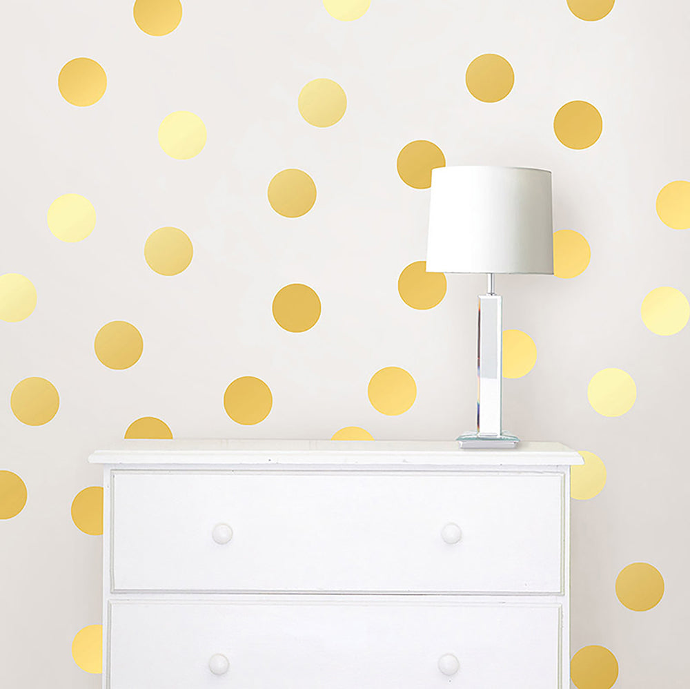 はがせるウォールステッカー WALL POPS! / Gold Foil Confetti Dots