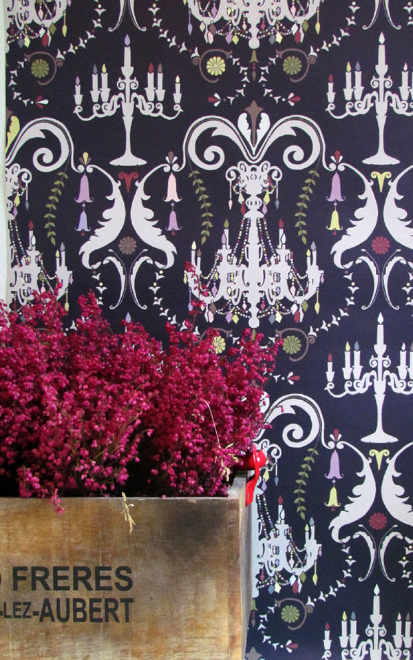 YSD LONDON / Manor House Damask WP-MHD-02 / Night