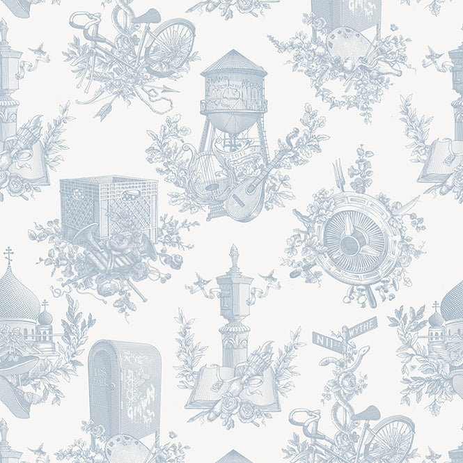 Flavor Paper Wythe Toile / Finbourn Flat On Stone Vinyl