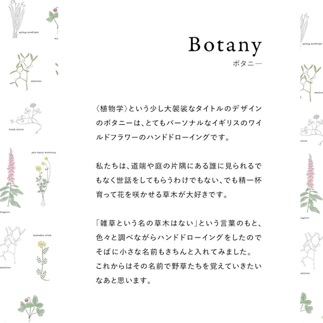 はがせる 壁紙 【Hattan Pattern】YSD LONDON / BOTANY HYSD-02(6枚セット)