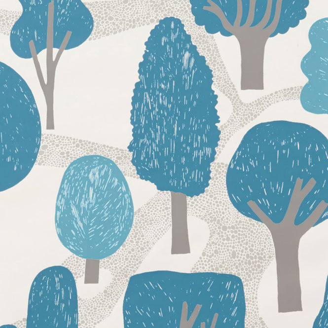 Makelike /  Zig Zag Wallpaper Bright Blue