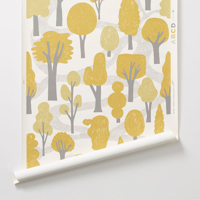 Makelike /  Zig Zag Wallpaper Ocher