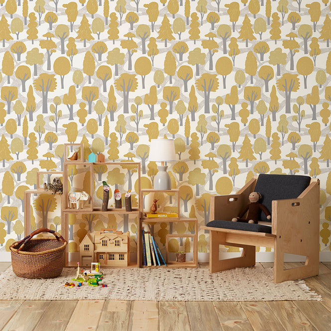 Makelike /  Zig Zag Wallpaper Ocher